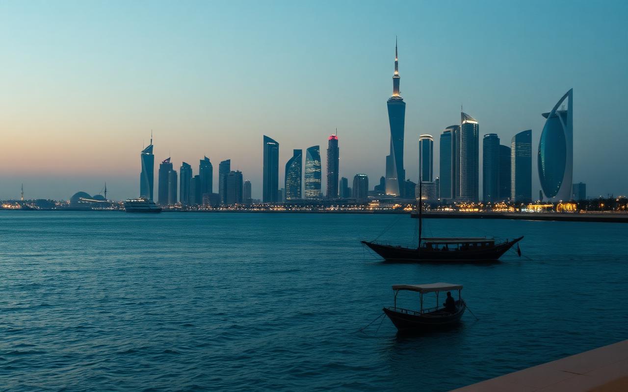 Qatar silhouette