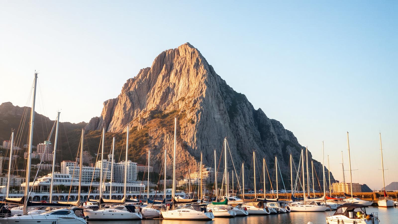Gibraltar silhouette